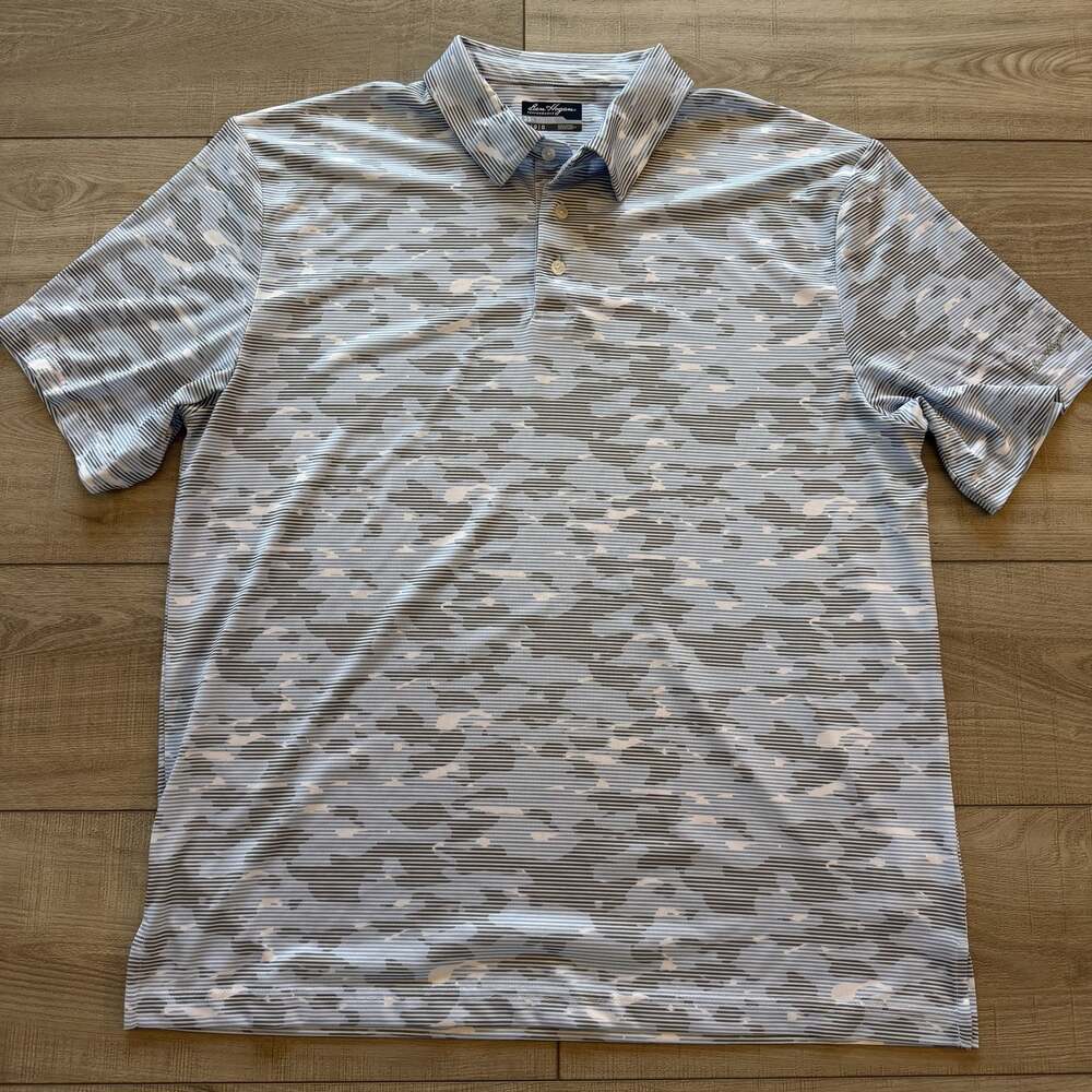 Ben Hogan Performance Golf Polo Mens L Blue Gray